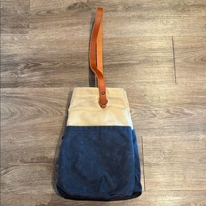 Naito Sling Bucket Style Waxed Canvas Shoulder Bag